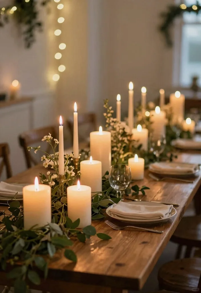 14 Country Wedding Table Decor Ideas With Rustic Romance 41 14 Country Wedding Table Decor Ideas With Rustic Romance - 11. Candlelit Ambiance 1