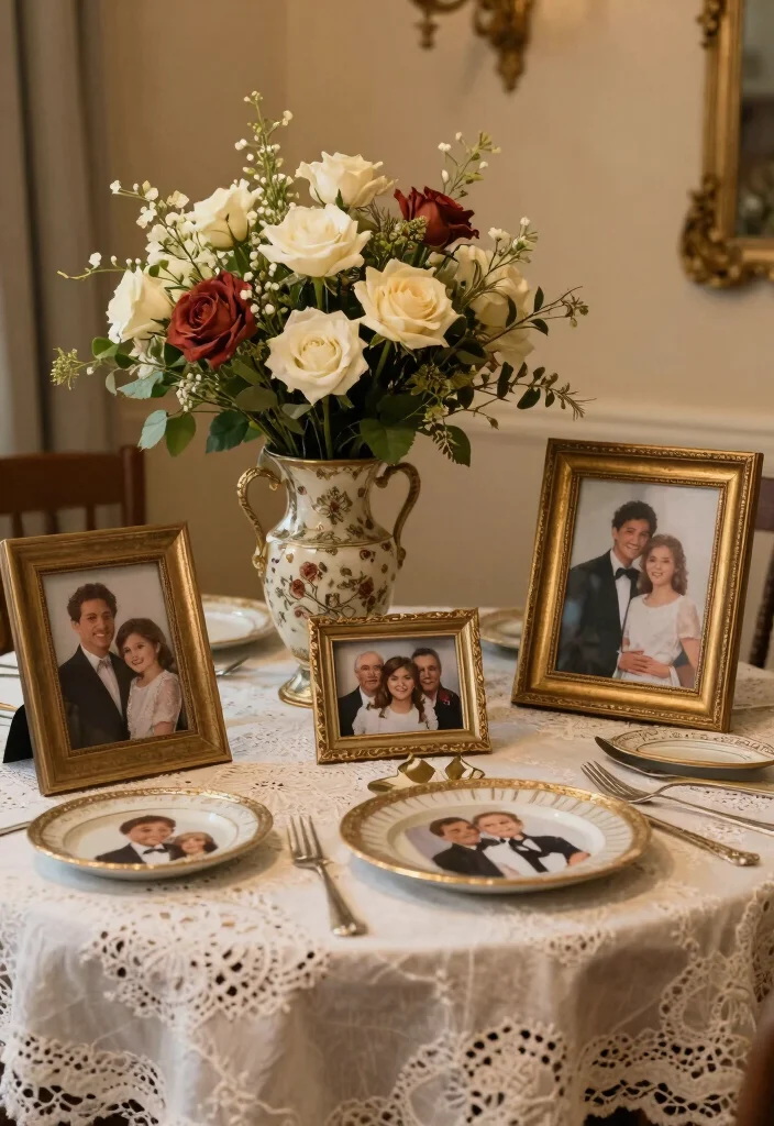 14 Country Wedding Table Decor Ideas With Rustic Romance 54 14 Country Wedding Table Decor Ideas With Rustic Romance - 14. Family Heirlooms as Decor 1