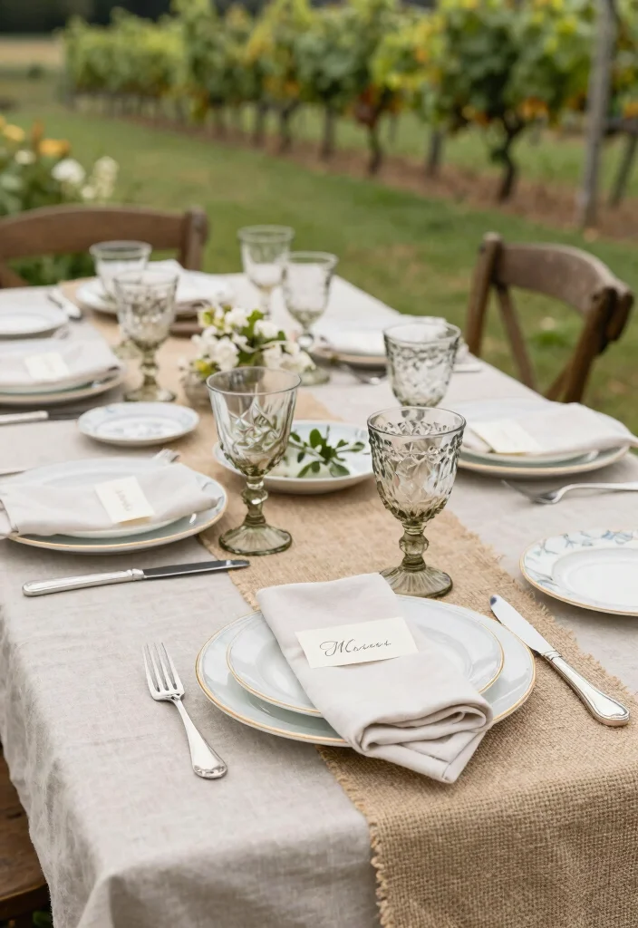 14 Country Wedding Table Decor Ideas With Rustic Romance 12 14 Country Wedding Table Decor Ideas With Rustic Romance - 2. Vintage Tableware 1