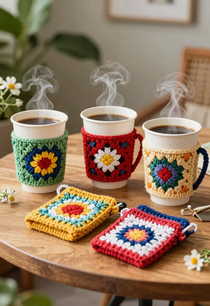 14 Crochet Wedding Favors Ideas With Handmade Beauty 60 14 Crochet Wedding Favors Ideas With Handmade Beauty - 10. Crochet Coffee Cup Sleeves 1