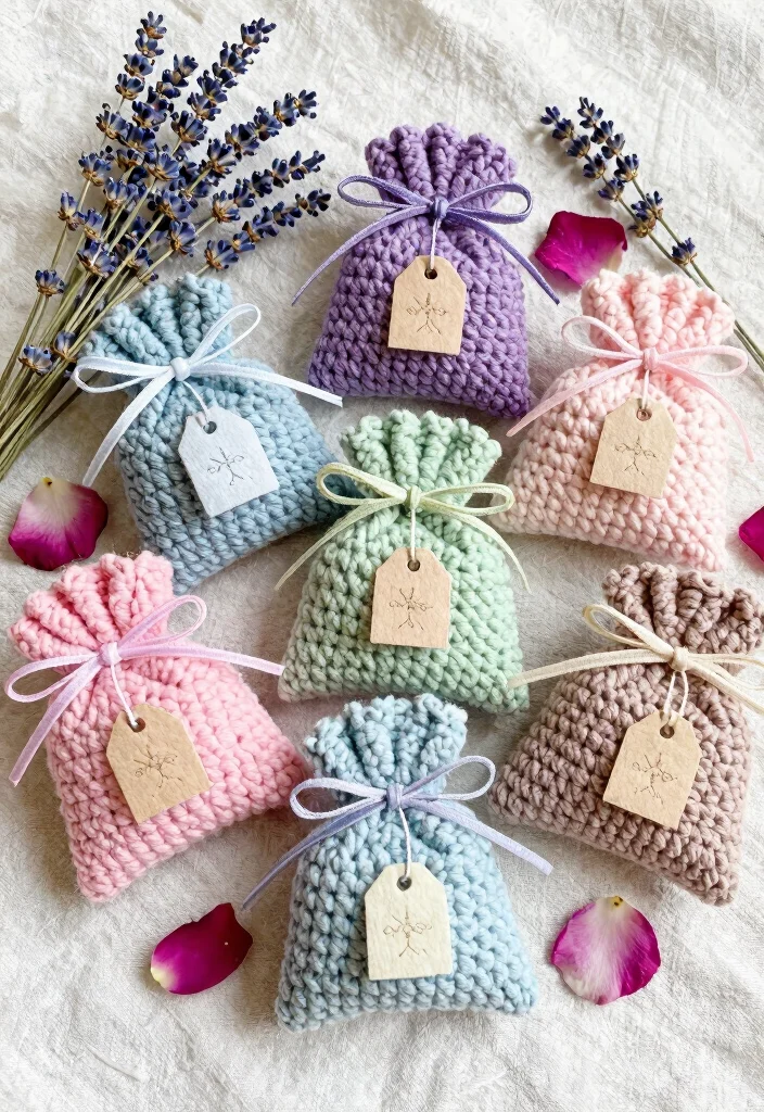 14 Crochet Wedding Favors Ideas With Handmade Beauty 48 14 Crochet Wedding Favors Ideas With Handmade Beauty - 8. Crochet Sachets 1