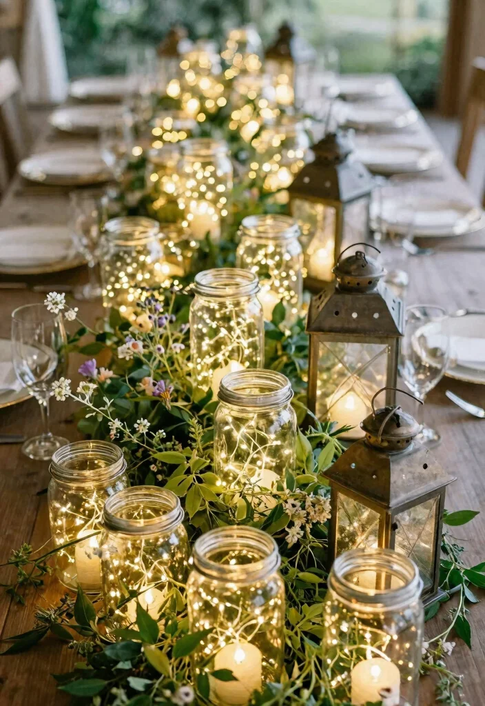 14 Disney Wedding Centerpieces Ideas With Fairytale Magic 3 14 Disney Wedding Centerpieces Ideas With Fairytale Magic - 3. Magical Fairy Lights 1