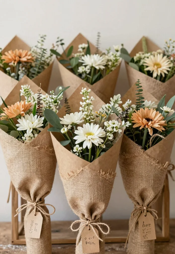 14 Flowers for Wedding Decoration Ideas That Transform Any Venue 41 14 Flowers for Wedding Decoration Ideas That Transform Any Venue - 11. Eco-Friendly Packaging 1
