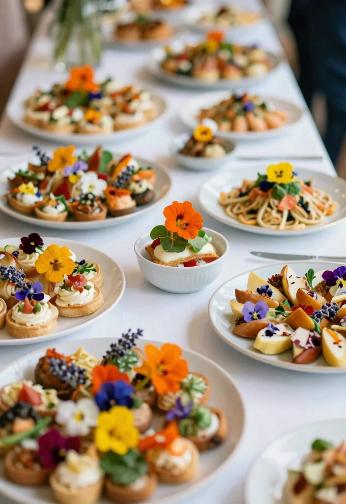 14 Flowers for Wedding Decoration Ideas That Transform Any Venue 53 14 Flowers for Wedding Decoration Ideas That Transform Any Venue - 13. Edible Flowers 1