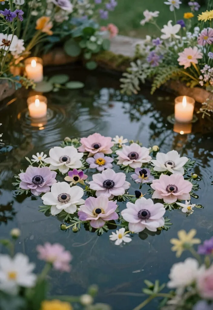 14 Flowers for Wedding Decoration Ideas That Transform Any Venue 38 14 Flowers for Wedding Decoration Ideas That Transform Any Venue - 8. Floating Floral Arrangements 1