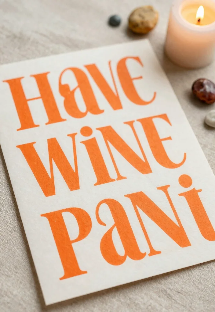 14 Orange Wedding Invitations Ideas With Vibrant Charm - 8. Bold Typography Statements 1