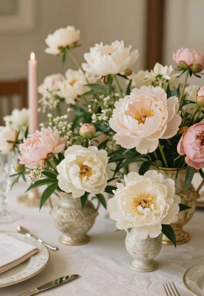 14 Top Table Wedding Flowers Ideas That Steal the Spotlight 20 14 Top Table Wedding Flowers Ideas That Steal the Spotlight - 10. Vintage Elegance 1