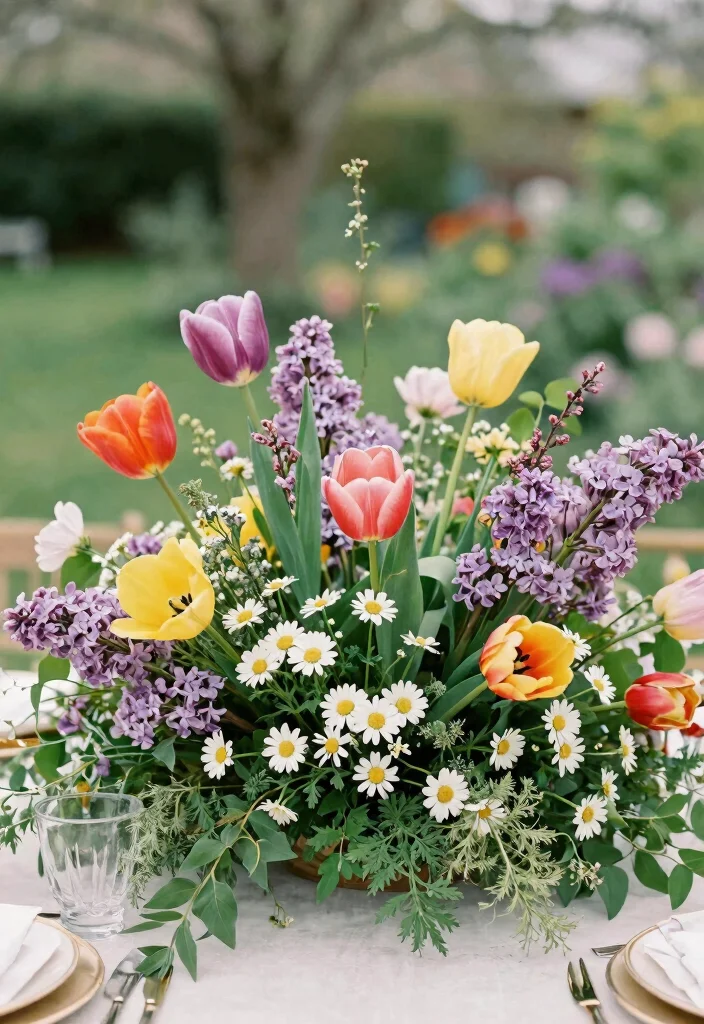 14 Top Table Wedding Flowers Ideas That Steal the Spotlight 21 14 Top Table Wedding Flowers Ideas That Steal the Spotlight - 11. Garden Party Charm 1