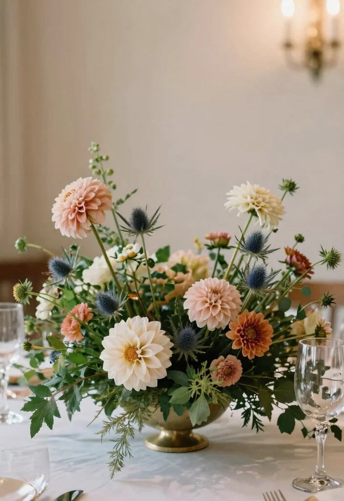 14 Top Table Wedding Flowers Ideas That Steal the Spotlight 19 14 Top Table Wedding Flowers Ideas That Steal the Spotlight - 9. Textured Centerpieces 1