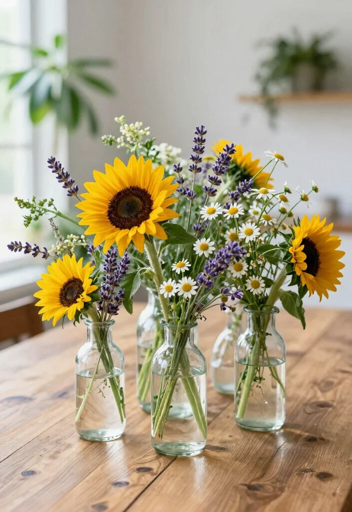 14 Wedding Decor Table Ideas That Feel Elegant & Chic 1 14 Wedding Decor Table Ideas That Feel Elegant & Chic - 1. Wildflower Centerpieces 1