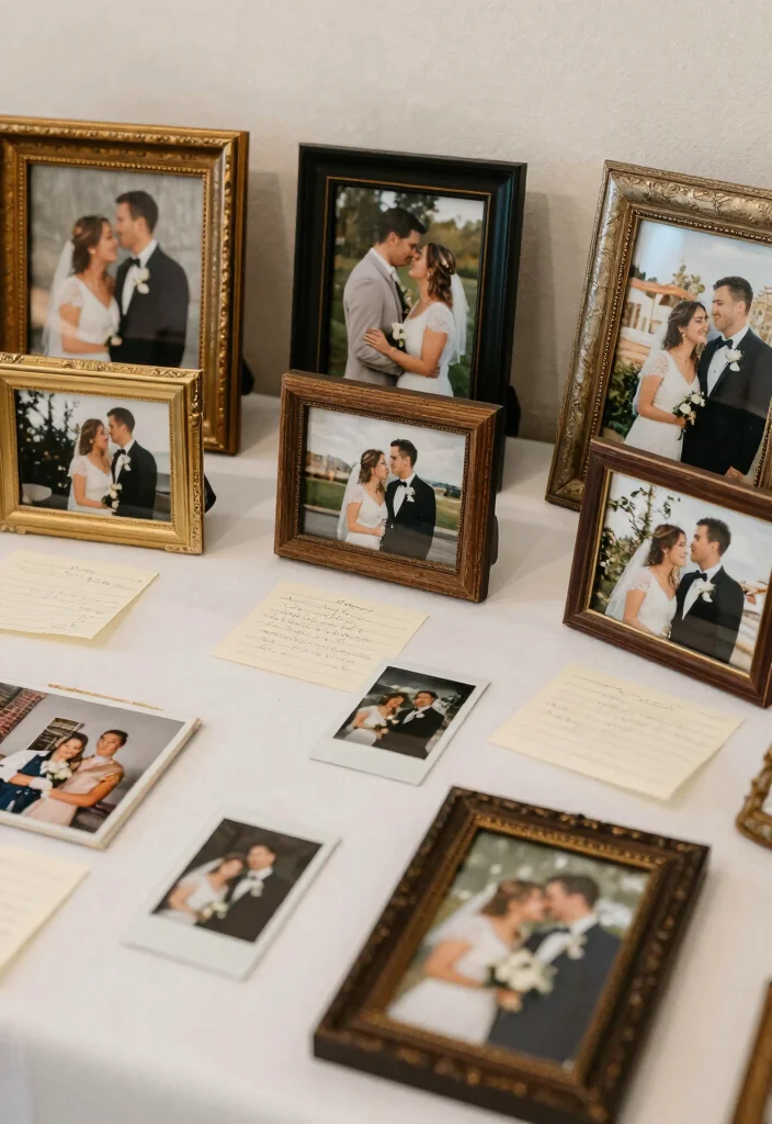 14 Wedding Decor Table Ideas That Feel Elegant & Chic 61 14 Wedding Decor Table Ideas That Feel Elegant & Chic - 11. Personal Touches with Photos 1