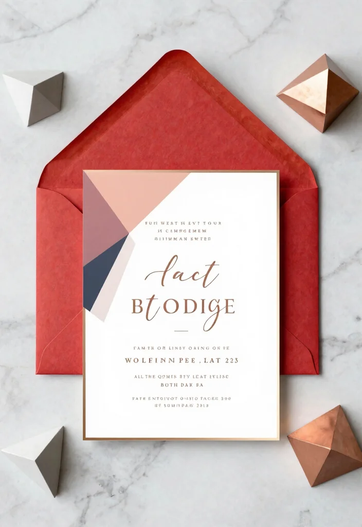 15 Acrylic Wedding Invitations Ideas With Modern Elegance 3 15 Acrylic Wedding Invitations Ideas With Modern Elegance - 3. Geometric Designs 1
