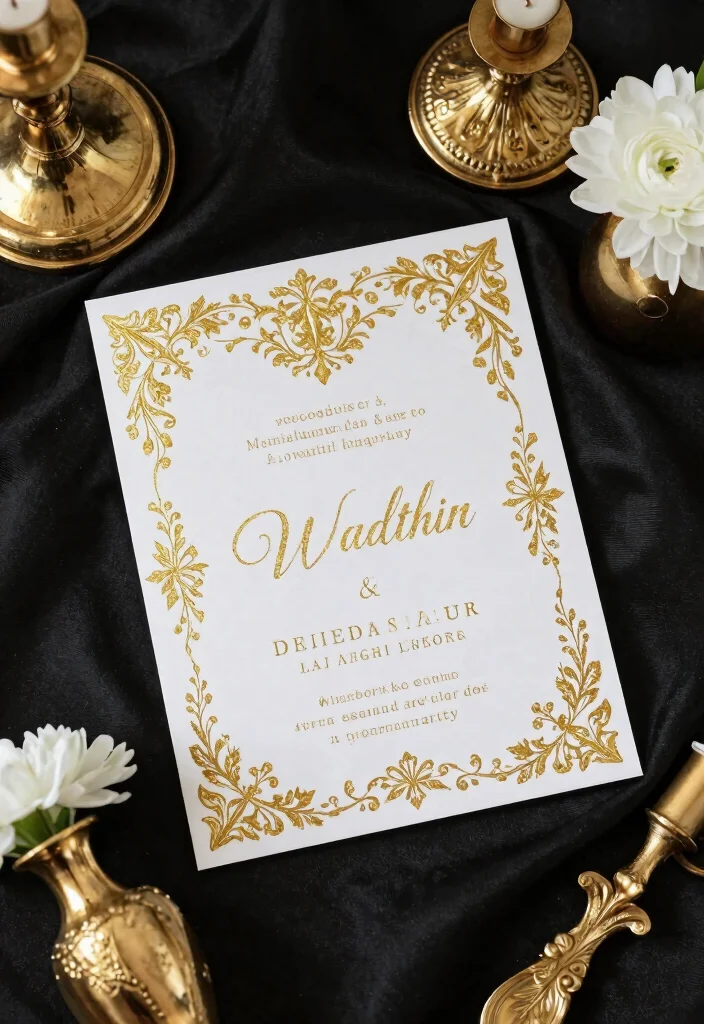15 Acrylic Wedding Invitations Ideas With Modern Elegance 26 15 Acrylic Wedding Invitations Ideas With Modern Elegance - 6. Luxurious Gold Accents 1