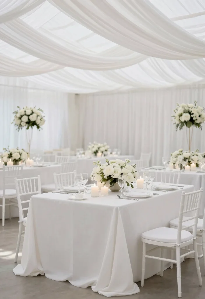 15 All White Flowers Wedding Ideas With Pure Elegance 3 15 All White Flowers Wedding Ideas With Pure Elegance - 3. All White Wedding Decor 1