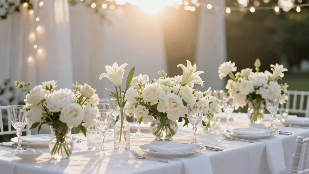 15 All White Flowers Wedding Ideas With Pure Elegance