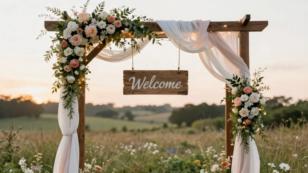 15 Arch Wedding Sign Ideas That Welcome Guests Beautifully