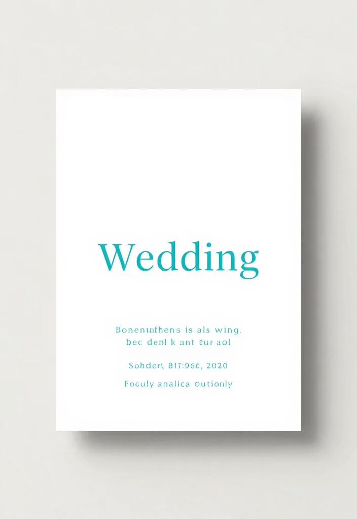 15 Bright Wedding Invitations Ideas That Pop Beautifully - 11. Artistic Minimalism 1