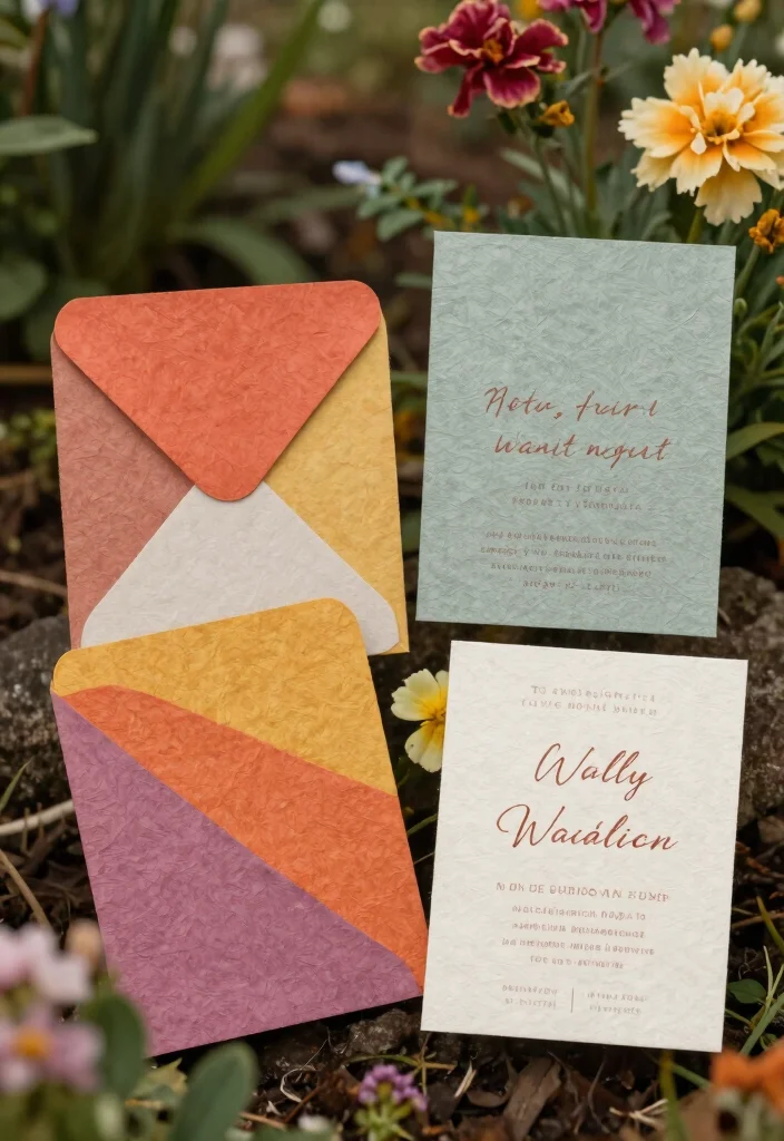 15 Bright Wedding Invitations Ideas That Pop Beautifully - 13. Eco-Friendly Seeds Paper 1