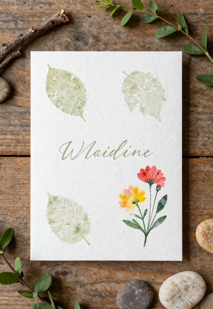 15 Bright Wedding Invitations Ideas That Pop Beautifully - 3. Nature-Inspired Textures 1