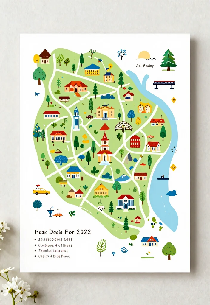 15 Bright Wedding Invitations Ideas That Pop Beautifully - 6. Illustrated Venue Maps 1