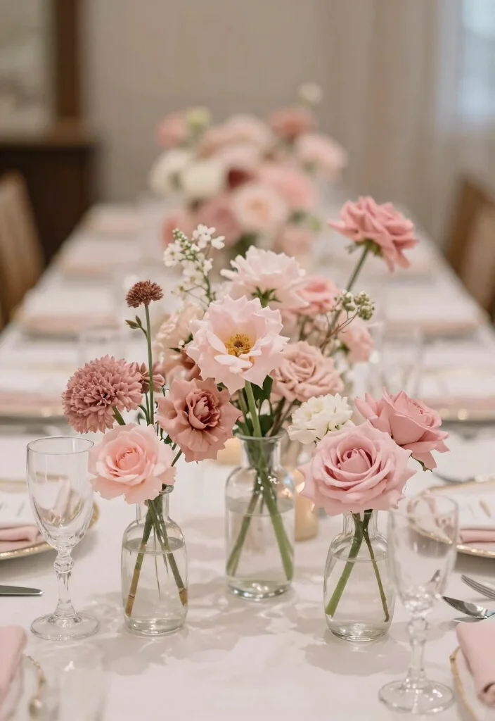 15 Classic Wedding Centerpieces Ideas With Timeless Elegance - 11. Elegant Monochromatic Designs 1