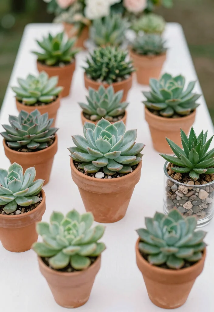 15 Classic Wedding Centerpieces Ideas With Timeless Elegance - 7. Elegant Succulent Arrangements 1