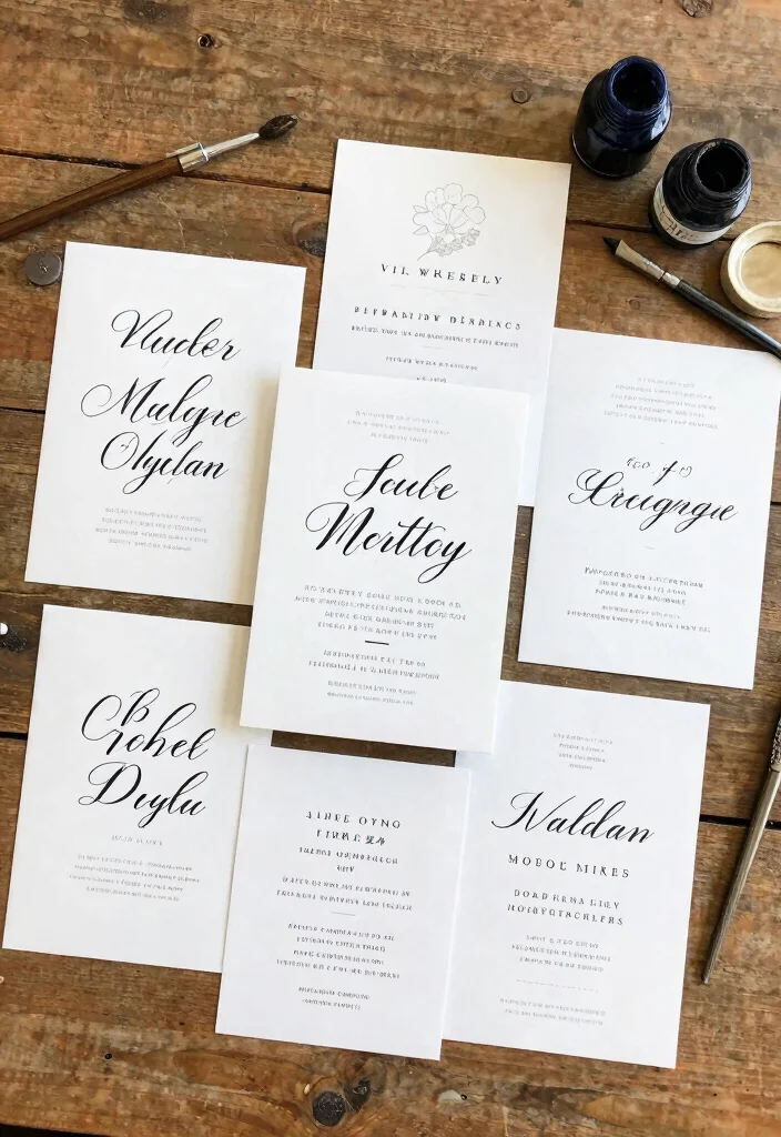 15 Green Wedding Invitations 2026 Trending Ideas With Fresh Modern Style - 12. Artistic Typography 1