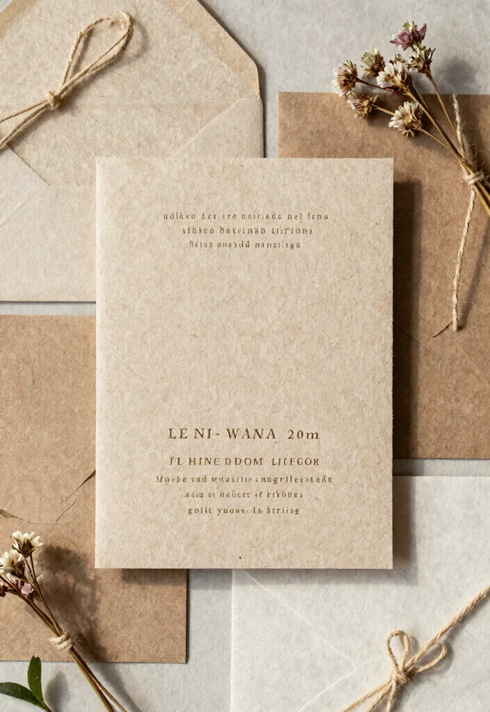 15 Green Wedding Invitations 2026 Trending Ideas With Fresh Modern Style - 2. Recycled Materials 1