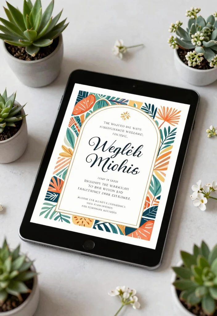 15 Green Wedding Invitations 2026 Trending Ideas With Fresh Modern Style - 3. Eco-Friendly Digital Invites 1