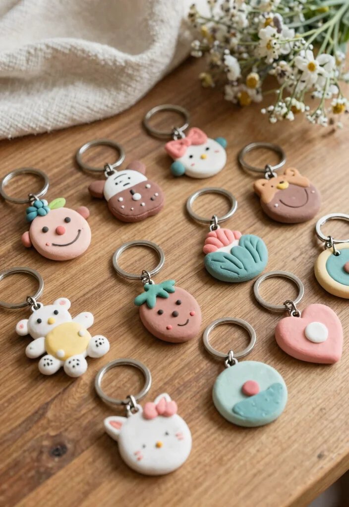15 Pottery Wedding Favors Ideas With Rustic Elegance 63 15 Pottery Wedding Favors Ideas With Rustic Elegance - 13. Handmade Clay Keychains 1