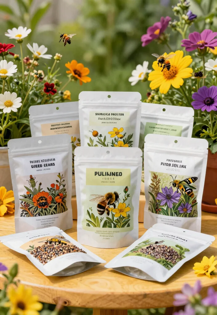 15 Seed Wedding Favors Ideas With Meaningful Charm - 12. Pollinator Seed Mixes 1