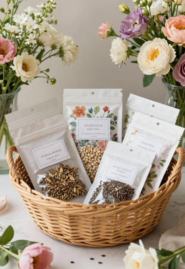 15 Seed Wedding Favors Ideas With Meaningful Charm - 15. Scented Seed Packs 1