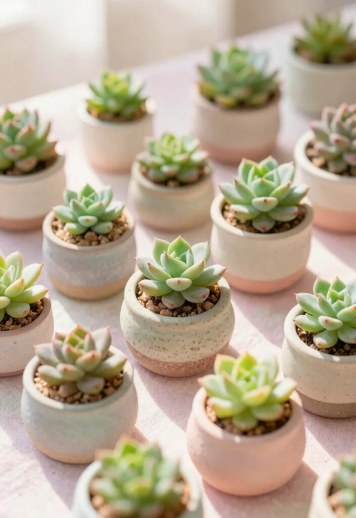 15 Seed Wedding Favors Ideas With Meaningful Charm - 4. Succulent Seedlings 1