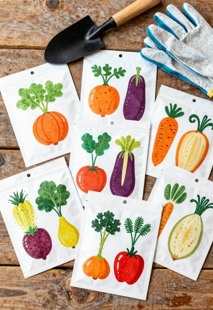 15 Seed Wedding Favors Ideas With Meaningful Charm - 5. Veggie Seed Packets 1