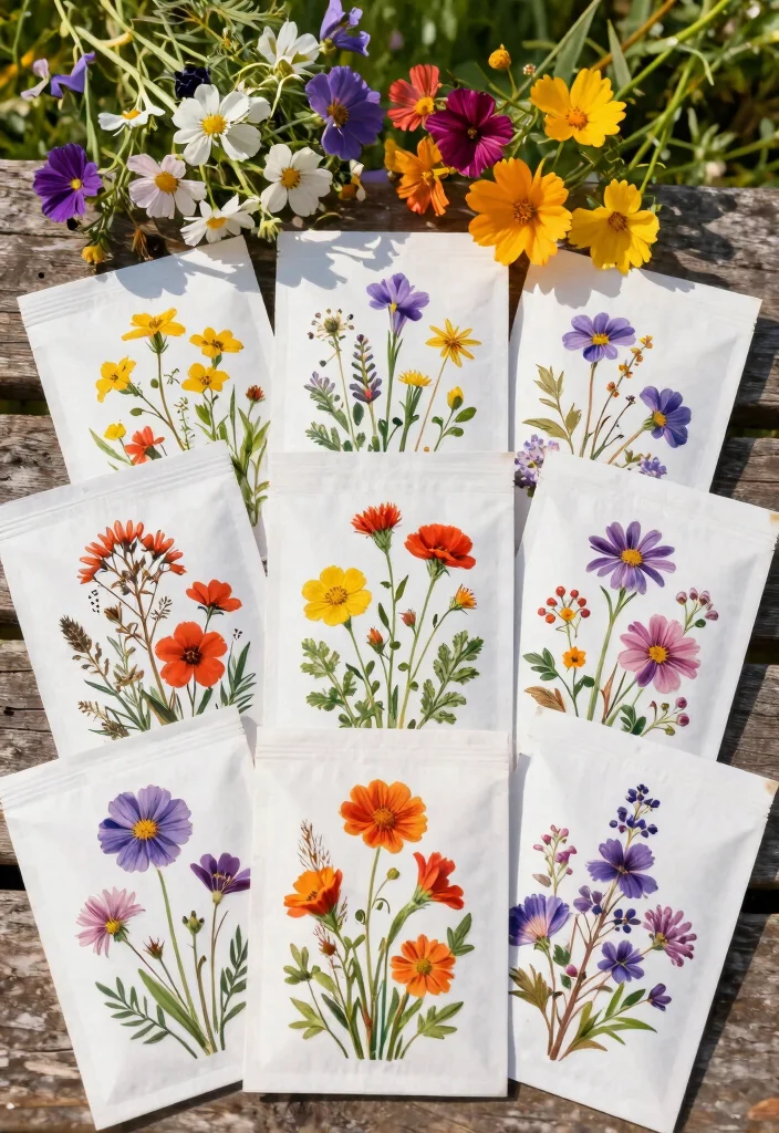 15 Seed Wedding Favors Ideas With Meaningful Charm - 6. Wildflower Seed Mix 1