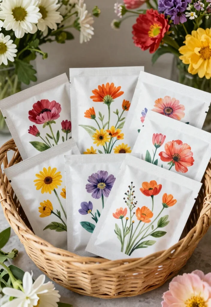 15 Seed Wedding Favors Ideas With Meaningful Charm - 8. Organic Blooms Seeds 1