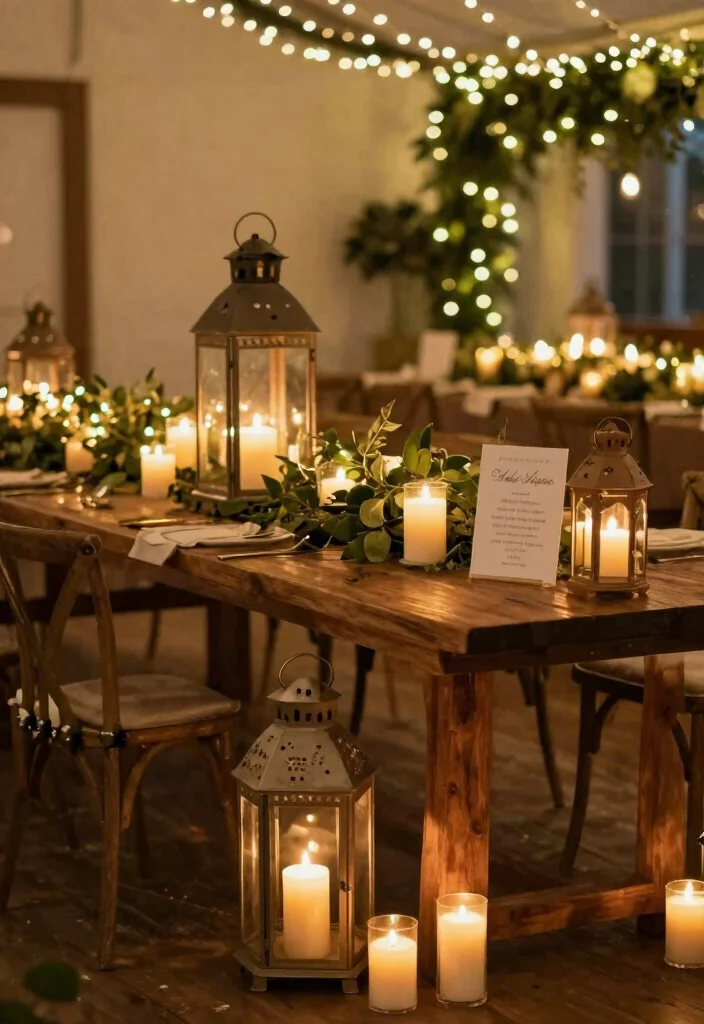 15 Signs for Wedding Reception Ideas That Look Stylish - 10. Candles and Lighting Signage for Ambiance 1