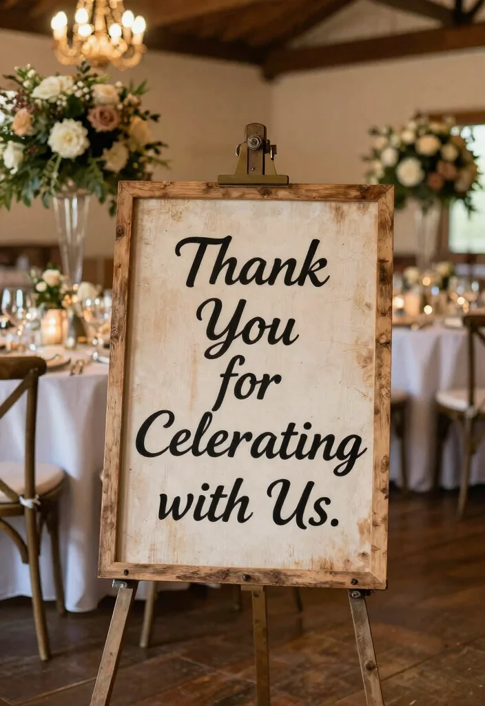 15 Signs for Wedding Reception Ideas That Look Stylish - 15. Farewell Signs for Lasting Memories 1