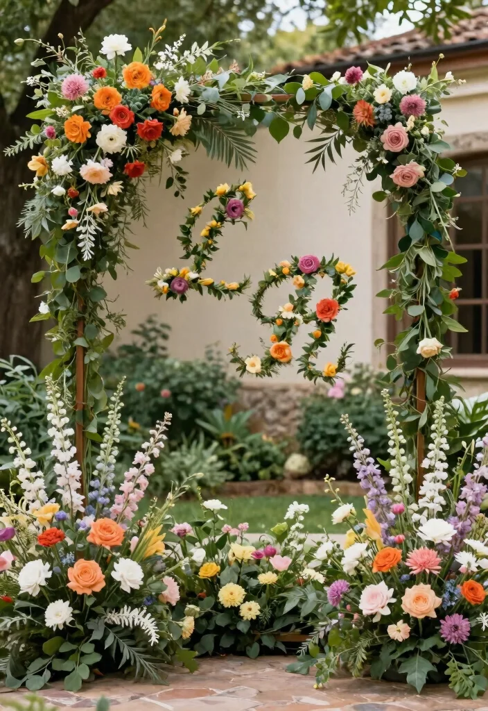 15 Wedding Entrance Flowers Ideas That Wow Guests Instantly 65 15 Wedding Entrance Flowers Ideas That Wow Guests Instantly - 15. Personalized Floral Installations 1
