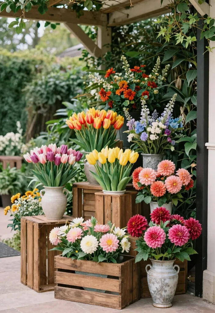 15 Wedding Entrance Flowers Ideas That Wow Guests Instantly 17 15 Wedding Entrance Flowers Ideas That Wow Guests Instantly - 7. Seasonal Flower Displays 1