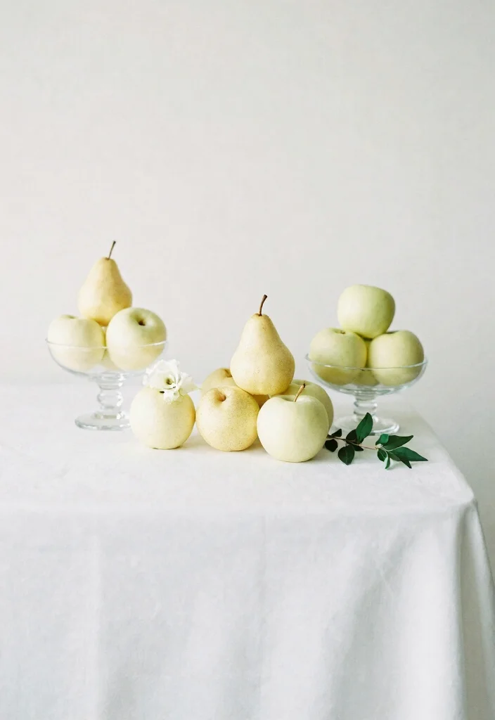 15 Wedding Fruit Table Ideas With Fresh Vibrant Style 25 15 Wedding Fruit Table Ideas With Fresh Vibrant Style - 5. Minimalist Fruit Arrangements 1