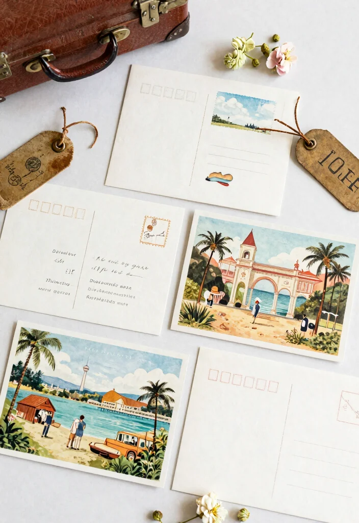 15 Wedding Invitations Old Money Ideas With Classic Glam 50 15 Wedding Invitations Old Money Ideas With Classic Glam - 10. Vintage Postcards 1