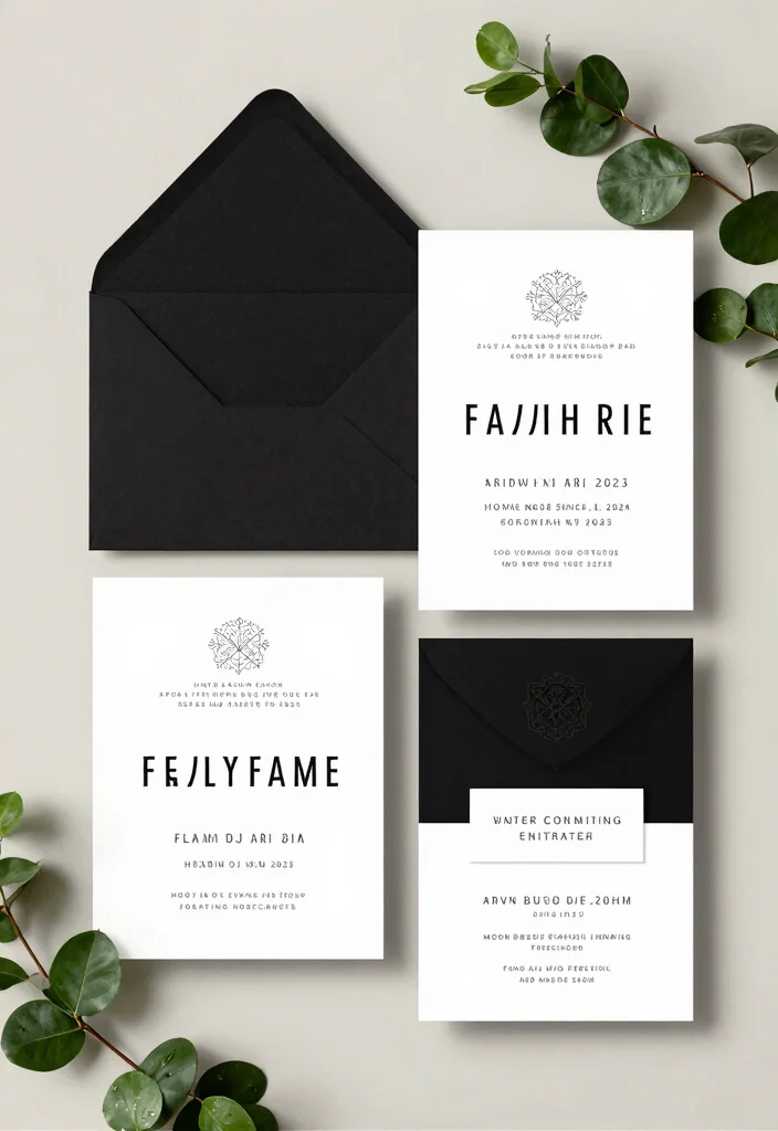 15 Wedding Invitations Old Money Ideas With Classic Glam 64 15 Wedding Invitations Old Money Ideas With Classic Glam - 14. Timeless Black and White 1