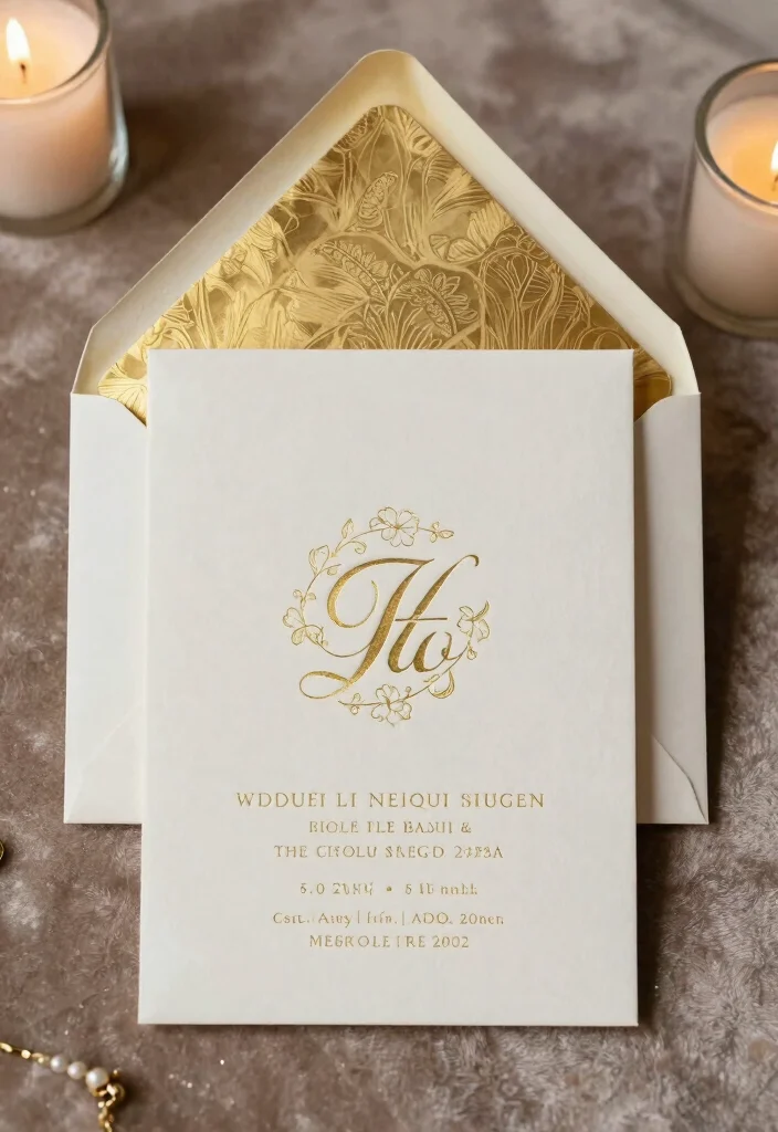 15 Wedding Invitations Old Money Ideas With Classic Glam 13 15 Wedding Invitations Old Money Ideas With Classic Glam - 3. Monogrammed Luxury 1