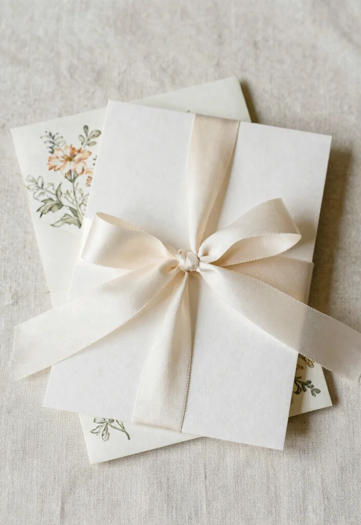 15 Wedding Invitations Old Money Ideas With Classic Glam 36 15 Wedding Invitations Old Money Ideas With Classic Glam - 6. Silk Ribbon Ties 1