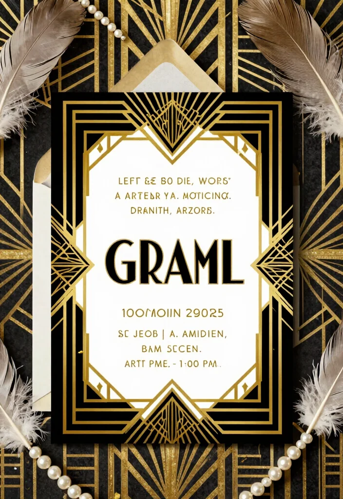 15 Wedding Invitations Old Money Ideas With Classic Glam 38 15 Wedding Invitations Old Money Ideas With Classic Glam - 8. Art Deco Influence 1