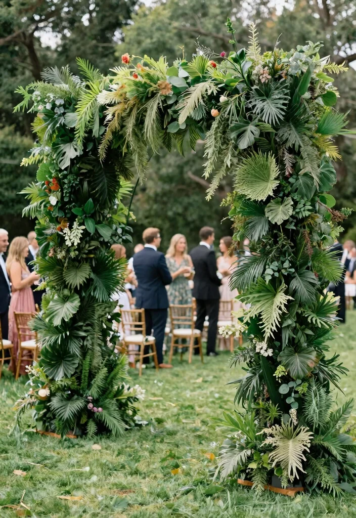 15 Western Wedding Arch Ideas With Rustic Flair 52 15 Western Wedding Arch Ideas With Rustic Flair - 12. Greenery Wall Arch 1