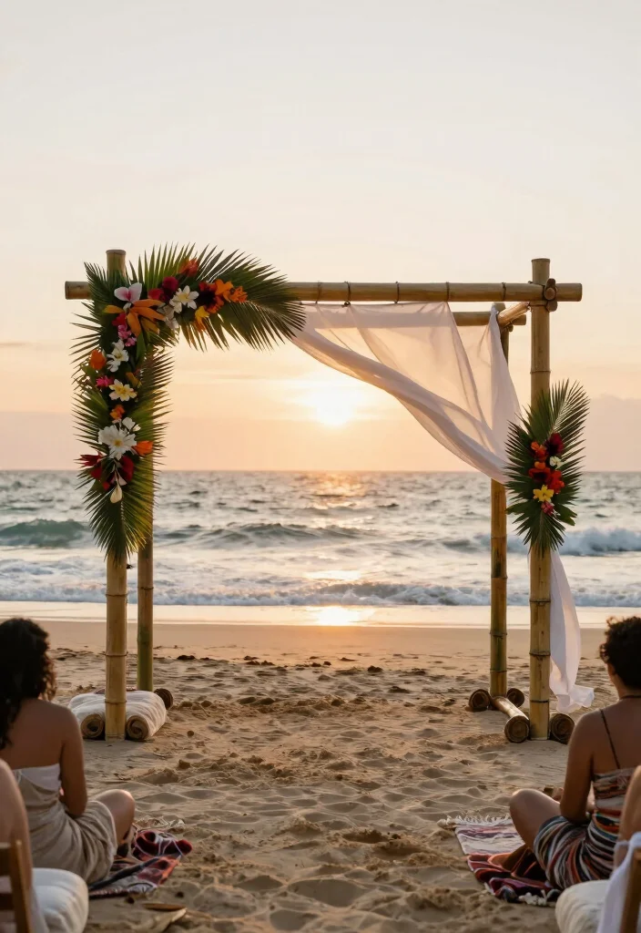 15 Western Wedding Arch Ideas With Rustic Flair 64 15 Western Wedding Arch Ideas With Rustic Flair - 14. Bamboo Arch 1