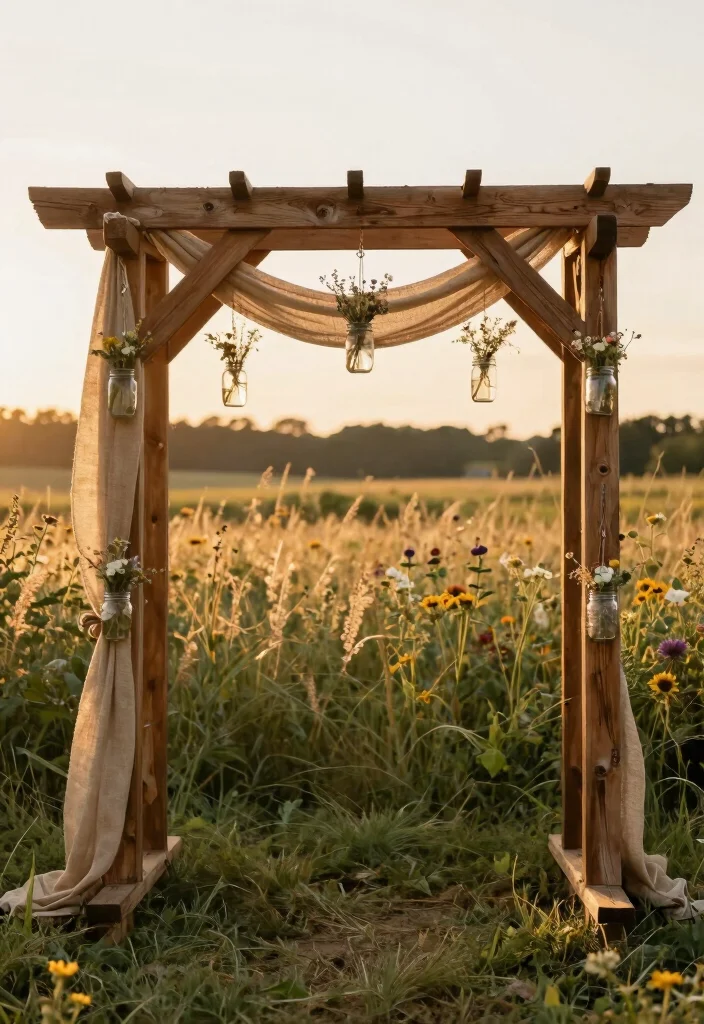 15 Western Wedding Arch Ideas With Rustic Flair 23 15 Western Wedding Arch Ideas With Rustic Flair - 3. Rustic Barn Wood Arch 1