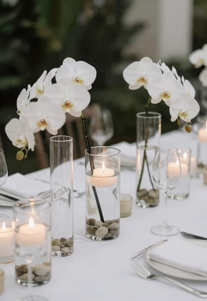 15 White Wedding Flowers Centerpieces Ideas With Classic Beauty 12 15 White Wedding Flowers Centerpieces Ideas With Classic Beauty - 2. Elegant Orchid Displays 1